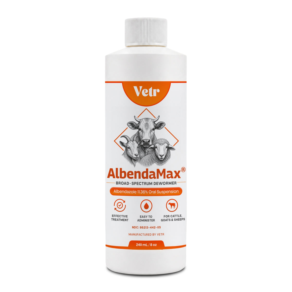 AlbendaMax 11.36% Albendazole Oral Liquid for Horses, Cattle & Sheep