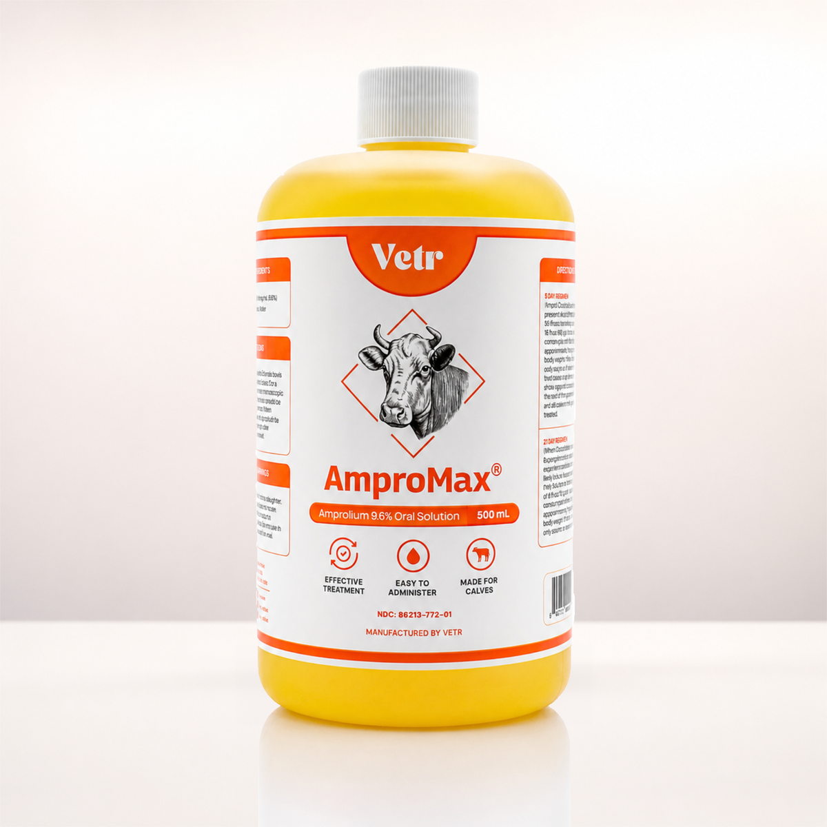 AmproMax 9.6% Amprolium Oral Solution for Horses & Cattle
