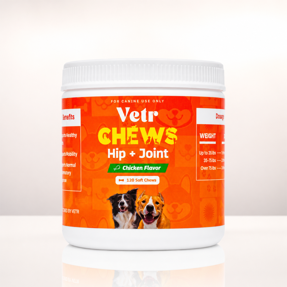 Vetr Soft Chews for Dogs (Probiotic, Hip & Joint, Multivitamin, Allergy Relief)