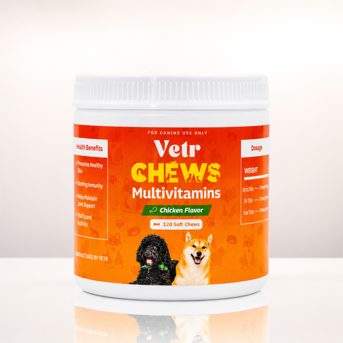 Vetr Soft Chews for Dogs (Probiotic, Hip & Joint, Multivitamin, Allergy Relief)