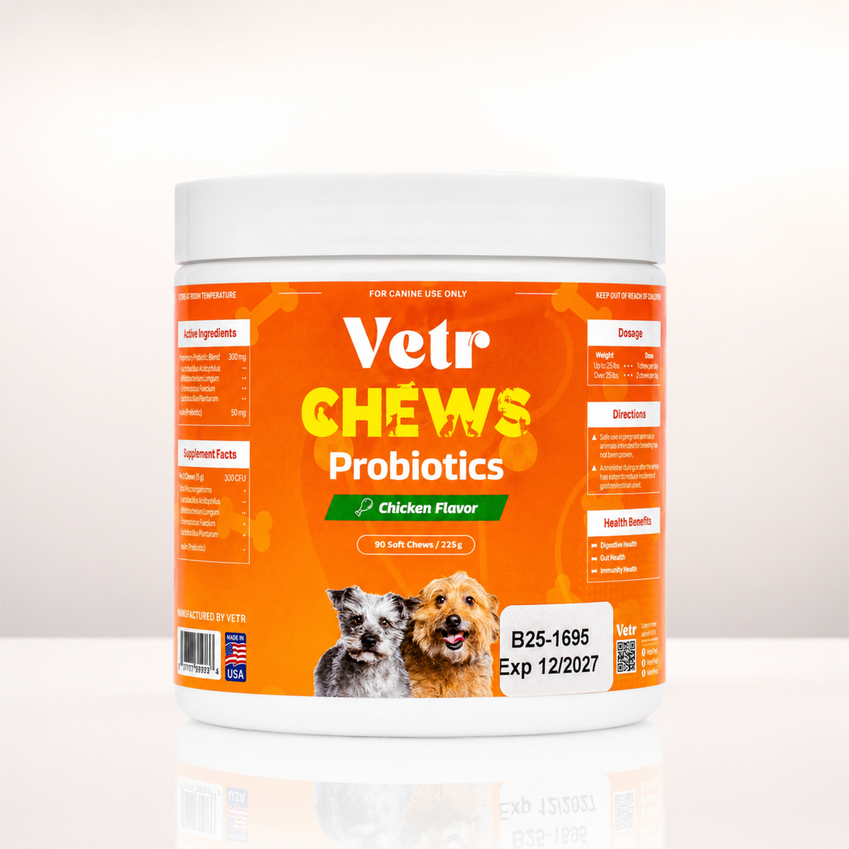 Vetr Soft Chews for Dogs (Probiotic, Hip & Joint, Multivitamin, Allergy Relief)