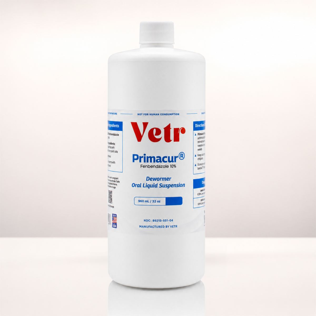 Primacur 10% Fenbendazole Oral Suspension for Dogs, Cats & Horses
