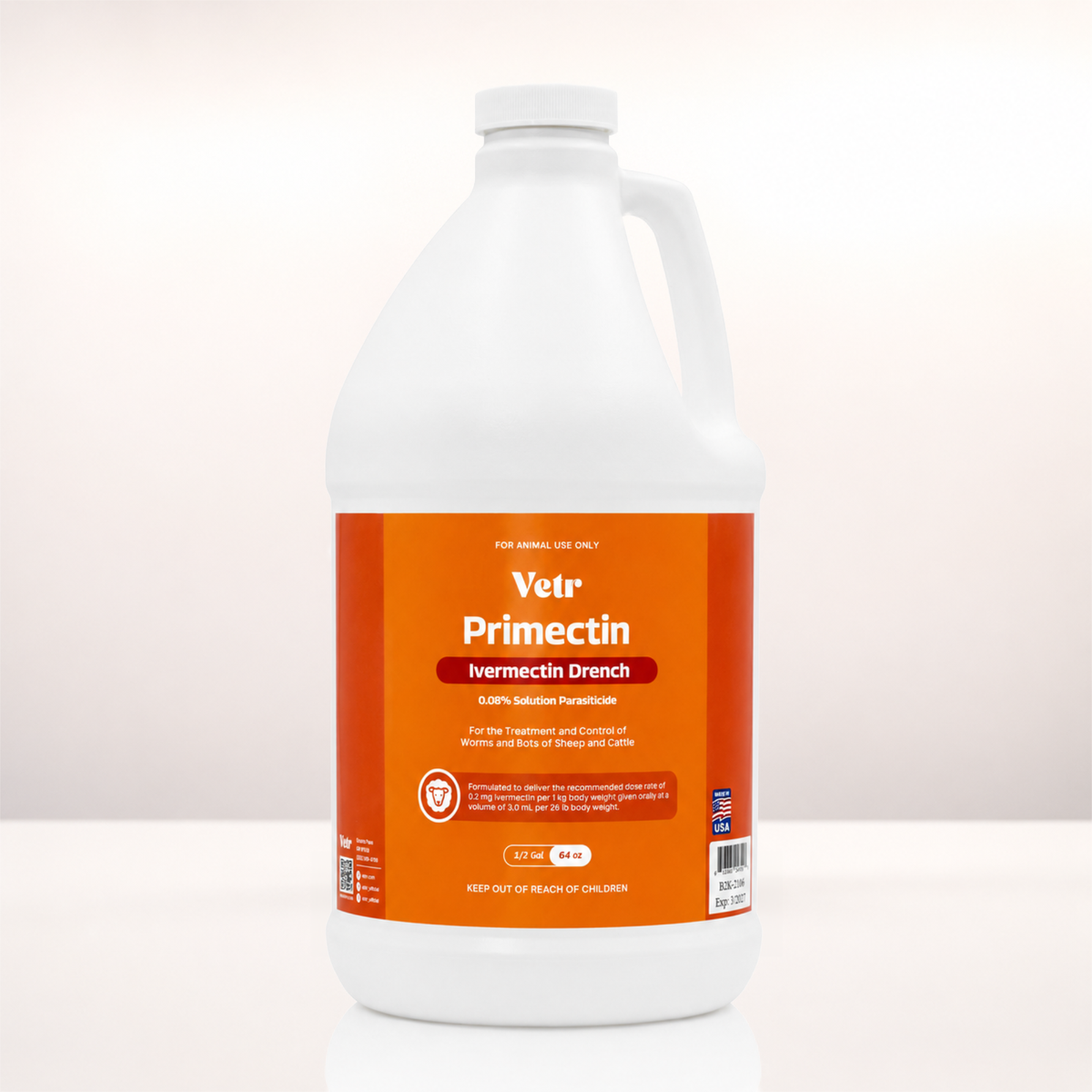 Primectin 0.08% Ivermectin Oral Drench Solution for Horses & Sheep