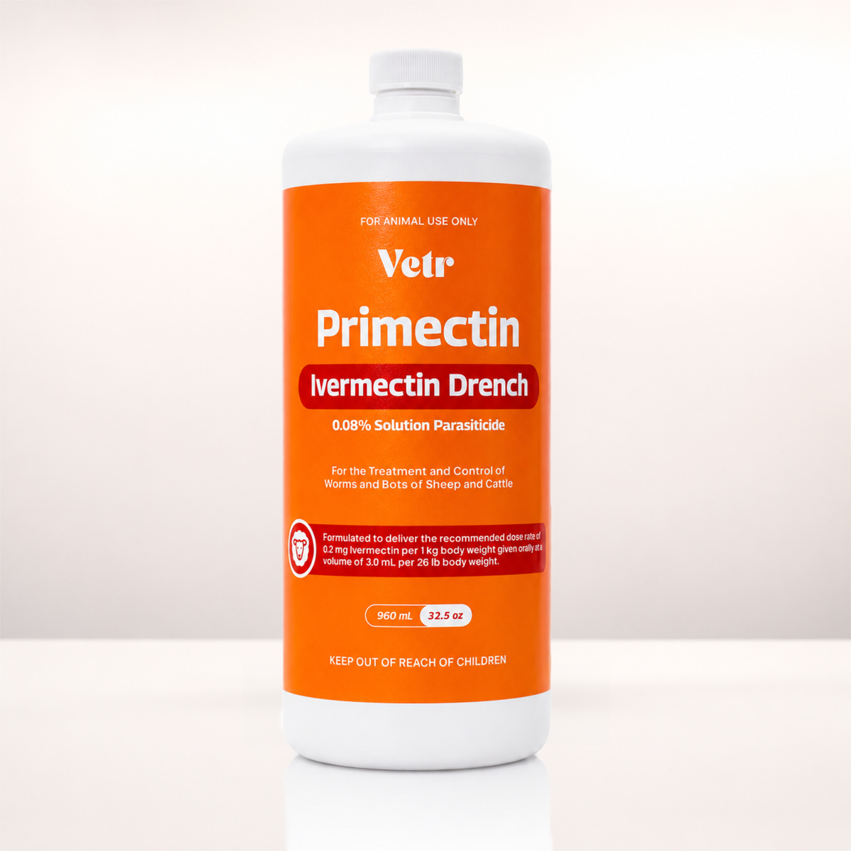 Primectin 0.08% Ivermectin Oral Drench Solution for Horses & Sheep