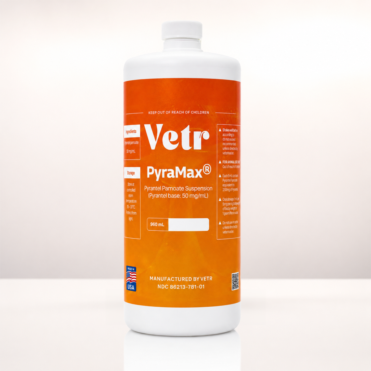 PyraMax Pyrantel Pamoate Oral Suspension for Dogs, Cats, & Horses