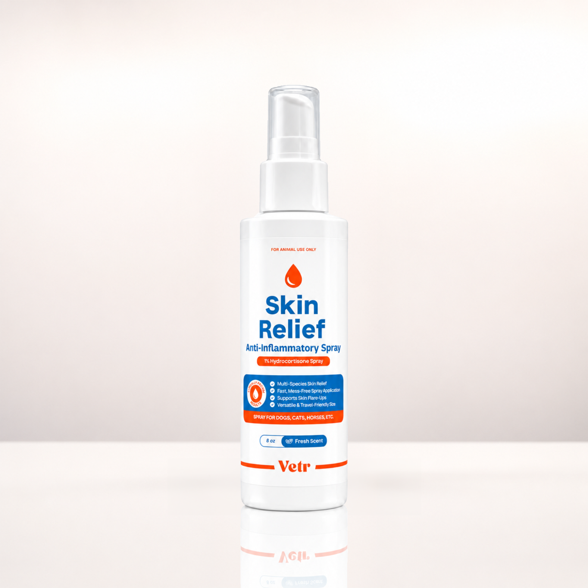 Skin Relief 1% Hydrocortisone for Dogs, Cats, & Horses