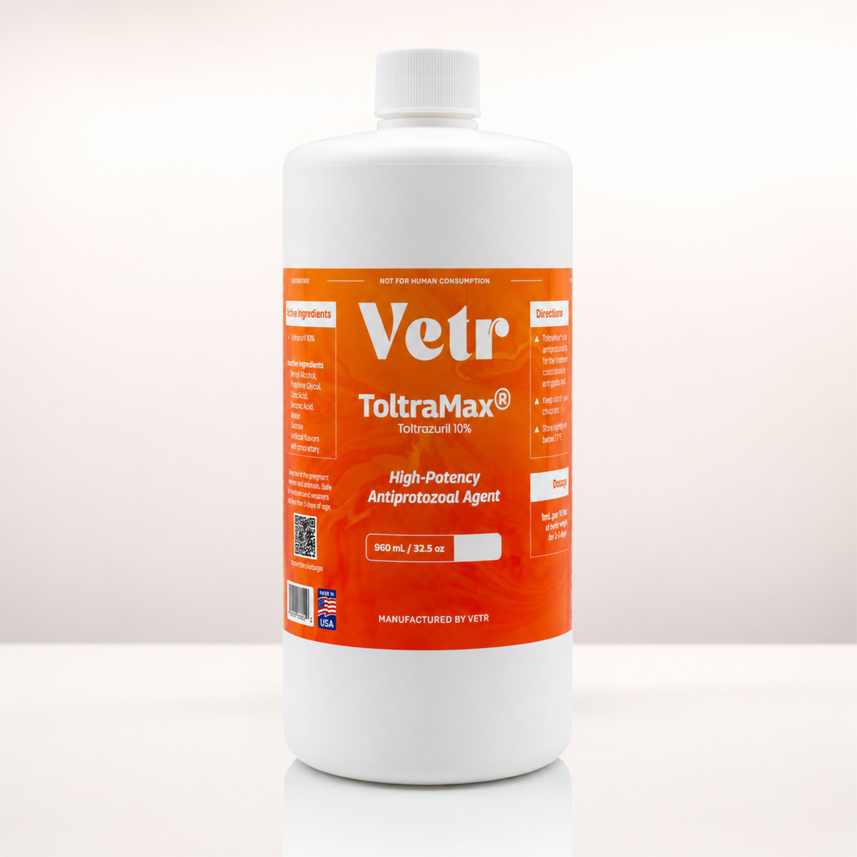ToltraMax 10% Toltrazuril Oral Liquid Suspension for Dogs, Cats, & Horses