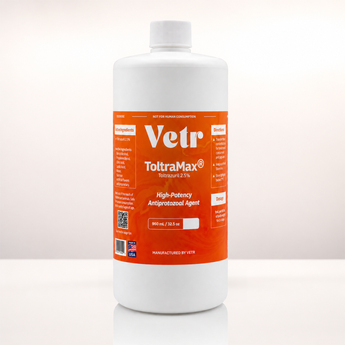 ToltraMax 2.5% Toltrazuril Oral Liquid Suspension for Dogs, Cats, & Horses