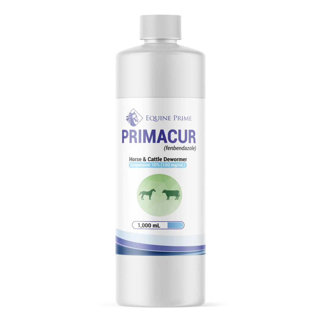 Primacur De-wormer Oral Liquid for Dogs, Cats &amp; Horses (Fenbendazole) 1000ML